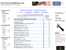 Tablet Screenshot of freeclassicaudiobooks.com